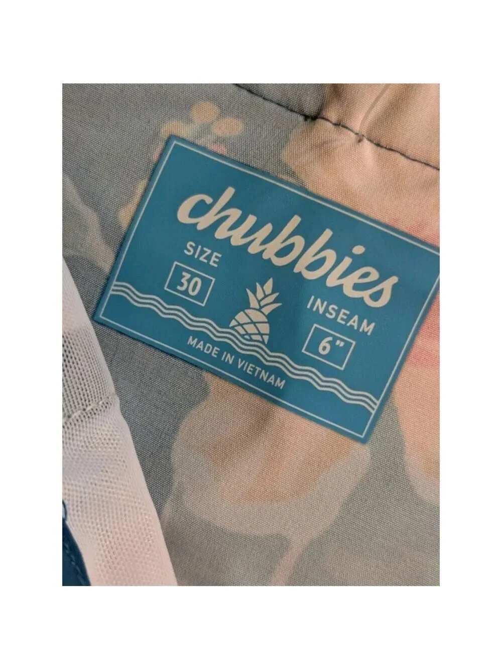 NEW Chubbies Swim Shorts Men 30 Waist The Floral Reef Board Shorts 6